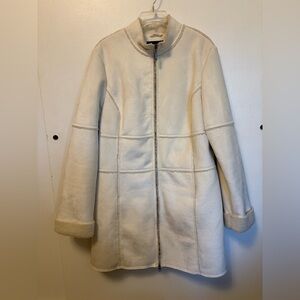 Alfani Women's Cream Sherpa Jacket